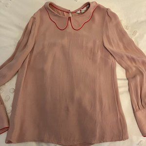 Boden Blouse - Ruffled Collar
